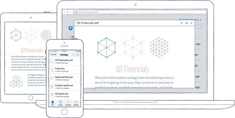 Seamless file sharing and storage