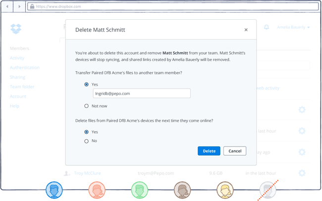 Admin controls for secure file access