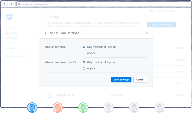 Control file sharing and transfer