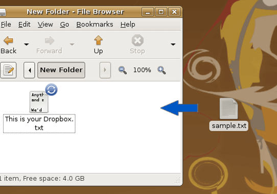 Drag and drop files